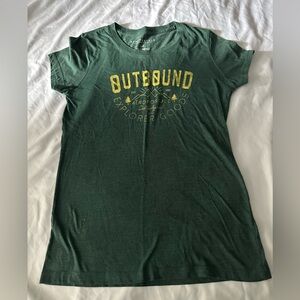 Aeropostale Deep Green Crew Neck Tee